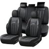 image:imageCoverado Car Seat Cover Cover for Cars Full Seat Premium Leather Universal Fit Waterproof Seat Protectors Car Seat Cushion NonSlip for Most CarsRedBlacknew