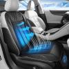 image:imageCoverado Cooling Car Seat Cover with HighVelocity Turbo Fan Powerful Blowing amp Suction Pad 12V24V Ventilated Cushion 3Speed Adjustable Airflow Universal Fit for Car SUV Truck VanGrayBlack