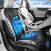 image:imageCoverado Cooling Car Seat Cover with HighVelocity Turbo Fan Powerful Blowing amp Suction Pad 12V24V Ventilated Cushion 3Speed Adjustable Airflow Universal Fit for Car SUV Truck VanGrayBlackgray