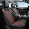 image:imageCoverado Front Seat Covers 2 Packs Leather Seat Covers for Cars Driver Seat Protectors with Splicing DesignWaterproof Car Seat Cushions Universal Seat Covers Fit for Most Cars Black amp RedBlackCoffee