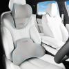 image:imageCoverado Lumbar Support and Headrest Pillow for Car Memory Foam Ergonomic Head Neck Support Pillow for Driving Seat Back Support and Pain Relief Seat Cushion for Car Driver Office
