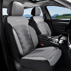 image:imageCoverado 3D Air Mesh Rear Car Seat Cover Sports Carbon Fiber Design Breathable Seat Protectors Airbag Compatible Comfort Universal for Most Cars VanTrucks SUV BlackampGreyGrayMesh