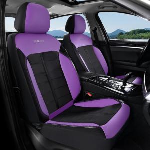 image:imageCoverado 3D Air Mesh Rear Car Seat Cover Sports Carbon Fiber Design Breathable Seat Protectors Airbag Compatible Comfort Universal for Most Cars VanTrucks SUV BlackampGreyBlackPurpleMesh
