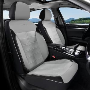 image:imageCoverado 3D Air Mesh Rear Car Seat Cover Sports Carbon Fiber Design Breathable Seat Protectors Airbag Compatible Comfort Universal for Most Cars VanTrucks SUV BlackampGreyGrayLether