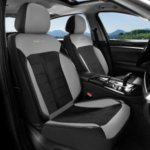 image:imageCoverado 3D Air Mesh Rear Car Seat Cover Sports Carbon Fiber Design Breathable Seat Protectors Airbag Compatible Comfort Universal for Most Cars VanTrucks SUV BlackampGreyBlackGrayMesh