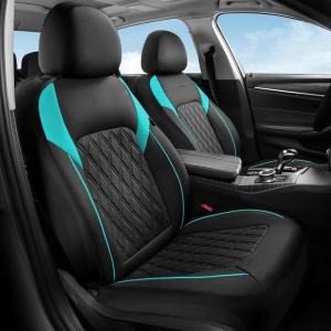 image:imageCoverado Automotive Seat Covers Faux Leather Seat Covers Front Seat Luxury Car Seat Covers Seat Cushion Front Driver Seat Covers Car Seat Protector Truck Accessories Fit Most Cars BlackampRedBlackBlue