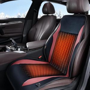 image:imageCoverado Front Seat Covers Luxury Faux Leather Seat Cover for Cars Winter Driver Car Seat Cushion Waterproof Front Car Seat Protector Universal Fit Most Cars1PCS BlackBlackRedSoft VelourLeather