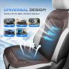 image:imageCoverado Cooling Car Seat Cushion 12V24V Ventilated Seat Pad with 8 Turbo Fans 3Speed Adjustable Dual Blowing amp Suction Cooling Cushion Universal Fit for Car SUV Truck Van All Vehicles BlackBrown