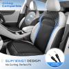 image:imageCoverado Cooling Car Seat Cushion 12V24V Ventilated Seat Pad with 8 Turbo Fans 3Speed Adjustable Dual Blowing amp Suction Cooling Cushion Universal Fit for Car SUV Truck Van All Vehicles BlackBlack
