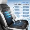 image:imageCoverado Cooling Car Seat Cushion 12V24V Ventilated Seat Pad with 8 Turbo Fans 3Speed Adjustable Dual Blowing amp Suction Cooling Cushion Universal Fit for Car SUV Truck Van All Vehicles BlackBlack