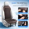 image:imageCoverado Cooling Car Seat Cushion 12V24V Ventilated Seat Pad with 8 Turbo Fans 3Speed Adjustable Dual Blowing amp Suction Cooling Cushion Universal Fit for Car SUV Truck Van All Vehicles BlackBrown