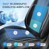 image:imageCoverado Cooling Car Seat Cushion Universal Front Seat Cover 12V24V Ventilated 3D Mesh Breathable Pad with 3 Speed Mode Dual Fan for Cars SUV Heatwave Driving BlackampRedBlackWhite