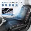 image:imageCoverado Cooling Car Seat Cushion Universal Front Seat Cover 12V24V Ventilated 3D Mesh Breathable Pad with 3 Speed Mode Dual Fan for Cars SUV Heatwave Driving BlackampRedBlackred