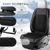 image:imageCoverado Cooling Car Seat Cushion Universal Front Seat Cover 12V24V Ventilated 3D Mesh Breathable Pad with 3 Speed Mode Dual Fan for Cars SUV Heatwave Driving BlackampRedBlackWhite