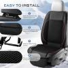 image:imageCoverado Cooling Car Seat Cushion Universal Front Seat Cover 12V24V Ventilated 3D Mesh Breathable Pad with 3 Speed Mode Dual Fan for Cars SUV Heatwave Driving BlackampRedBlackred