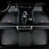 image:imageCoverado HeavyDuty PVC Car Floor Mats Full Set  Black Metallic Heel Pad AllWeather Protection for Front amp Rear NonSlip Backing EasytoClean Liners 4 Pcs4Black