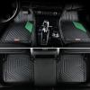 image:imageCoverado HeavyDuty PVC Car Floor Mats Full Set  Black Metallic Heel Pad AllWeather Protection for Front amp Rear NonSlip Backing EasytoClean Liners 4 PcsGreen