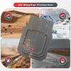 image:imageCoverado HeavyDuty PVC Car Floor Mats Full Set  Black Metallic Heel Pad AllWeather Protection for Front amp Rear NonSlip Backing EasytoClean Liners 4 PcsGray