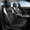 image:imageCoverado 59007 Car Seat Cover Car Seat Covers Front Seats Waterproof Car Seat Covers Front Seat Covers Faux Leather Driver Car Seat Protector Fit for Most Cars Trucks SUV BlackampWhite