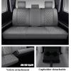 image:imageCoverado Tundra Seat Covers Full Set Leatherette Seat Covers Fit for Toyota Tundra 20072013 2022 2023 Waterproof Car Seat Cover Seat Protector Cushion for Car Truck AccessoriesBlueGray