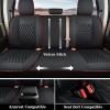 image:imageCoverado Tundra Seat Covers Full Set Leatherette Seat Covers Fit for Toyota Tundra 20072013 2022 2023 Waterproof Car Seat Cover Seat Protector Cushion for Car Truck AccessoriesBlueRed Line