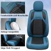 image:imageCoverado Tundra Seat Covers Full Set Leatherette Seat Covers Fit for Toyota Tundra 20072013 2022 2023 Waterproof Car Seat Cover Seat Protector Cushion for Car Truck AccessoriesBlueBlue