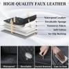 image:imageCoverado Car Seat Covers Full Set Black Seat Covers Waterproof Faux Leather Car Seat Cover Luxury Car Seat Cover Automotive Seat Covers 5 Seats Car Seat Protector Universal Fit Most CarsABlack