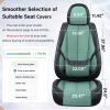 image:imageCoverado Car Seat Covers Full Set Black Seat Covers Waterproof Faux Leather Car Seat Cover Luxury Car Seat Cover Automotive Seat Covers 5 Seats Car Seat Protector Universal Fit Most CarsFabricGreen