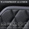 image:imageCoverado Car Seat Covers Full Set Black Seat Covers Waterproof Faux Leather Car Seat Cover Luxury Car Seat Cover Automotive Seat Covers 5 Seats Car Seat Protector Universal Fit Most CarsBlackPro