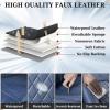 image:imageCoverado Car Seat Covers Full Set Black Seat Covers Waterproof Faux Leather Car Seat Cover Luxury Car Seat Cover Automotive Seat Covers 5 Seats Car Seat Protector Universal Fit Most CarsABlue