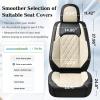 image:imageCoverado Car Seat Covers Full Set Black Seat Covers Waterproof Faux Leather Car Seat Cover Luxury Car Seat Cover Automotive Seat Covers 5 Seats Car Seat Protector Universal Fit Most CarsABlackWhite