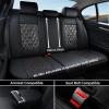 image:imageCoverado Car Seat Covers Full Set Black Seat Covers Waterproof Faux Leather Car Seat Cover Luxury Car Seat Cover Automotive Seat Covers 5 Seats Car Seat Protector Universal Fit Most CarsBright Black