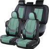 image:imageCoverado Car Seat Covers Full Set Black Seat Covers Waterproof Faux Leather Car Seat Cover Luxury Car Seat Cover Automotive Seat Covers 5 Seats Car Seat Protector Universal Fit Most CarsFabricGreen