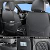 image:imageCoverado Car Seat Covers Full Set Black Seat Covers Waterproof Faux Leather Car Seat Cover Luxury Car Seat Cover Automotive Seat Covers 5 Seats Car Seat Protector Universal Fit Most CarsAGrayBalck
