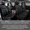image:imageCoverado Car Seat Covers Front 6 Pieces Universal Seat Covers for Cars PVC Car Seat Cushions for Front Auto Car Seat Protectors Auto Car Accessories Seat Covers Fit for Most VehiclesBlack