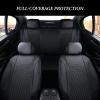 image:imageCoverado Car Seat Covers Front 6 Pieces Universal Seat Covers for Cars PVC Car Seat Cushions for Front Auto Car Seat Protectors Auto Car Accessories Seat Covers Fit for Most VehiclesBlack