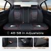 image:imageCoverado Car Seat Covers Front Seats 2 Piece Car Seat Protector Waterproof Leather Seat Cushion Universal Fit for Truck Automotive Vehicles BlackBlackRed