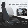 image:imageCoverado Car Seat Covers Front Seats 2 Piece Car Seat Protector Waterproof Leather Seat Cushion Universal Fit for Truck Automotive Vehicles BlackBlack