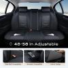 image:imageCoverado Car Seat Covers Front Seats 2 Piece Car Seat Protector Waterproof Leather Seat Cushion Universal Fit for Truck Automotive Vehicles BlackBlack