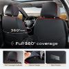 image:imageCoverado Car Seat Covers Front Seats 2 Piece Car Seat Protector Waterproof Leather Seat Cushion Universal Fit for Truck Automotive Vehicles BlackBlackRed