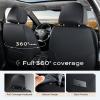 image:imageCoverado Car Seat Covers Front Seats 2 Piece Car Seat Protector Waterproof Leather Seat Cushion Universal Fit for Truck Automotive Vehicles BlackBlack