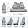 image:imageCoverado Car Seat Covers Front Seats 2 Piece Car Seat Protector Waterproof Leather Seat Cushion Universal Fit for Truck Automotive Vehicles BlackGray