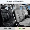 image:imageCoverado Car Seat Covers Front Seats 2 Piece Car Seat Protector Waterproof Leather Seat Cushion Universal Fit for Truck Automotive Vehicles BlackGray