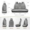 image:imageCoverado Car Seat Covers Full Set 5 Pieces Luxury Nappa Leather Seat Covers Universal Fit Waterproof NonSlip Breathable Front amp Back Automotive Seat Protectors for Cars SUVs TrucksGray