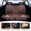 image:imageCoverado Car Seat Covers Full Set 5 Pieces Luxury Nappa Leather Seat Covers Universal Fit Waterproof NonSlip Breathable Front amp Back Automotive Seat Protectors for Cars SUVs TrucksCoffe