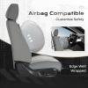 image:imageCoverado Car Seat Covers Full Set 5 Pieces Luxury Nappa Leather Seat Covers Universal Fit Waterproof NonSlip Breathable Front amp Back Automotive Seat Protectors for Cars SUVs TrucksBlackWhite