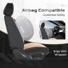 image:imageCoverado Car Seat Covers Full Set 5 Pieces Luxury Nappa Leather Seat Covers Universal Fit Waterproof NonSlip Breathable Front amp Back Automotive Seat Protectors for Cars SUVs TrucksBlackBeige