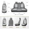 image:imageCoverado Car Seat Covers Full Set 5 Pieces Luxury Nappa Leather Seat Covers Universal Fit Waterproof NonSlip Breathable Front amp Back Automotive Seat Protectors for Cars SUVs TrucksBlackWhite