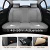 image:imageCoverado Car Seat Covers Full Set 5 Pieces Luxury Nappa Leather Seat Covers Universal Fit Waterproof NonSlip Breathable Front amp Back Automotive Seat Protectors for Cars SUVs TrucksGray