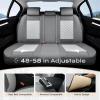 image:imageCoverado Car Seat Covers Full Set 5 Pieces Luxury Nappa Leather Seat Covers Universal Fit Waterproof NonSlip Breathable Front amp Back Automotive Seat Protectors for Cars SUVs TrucksBlackWhite